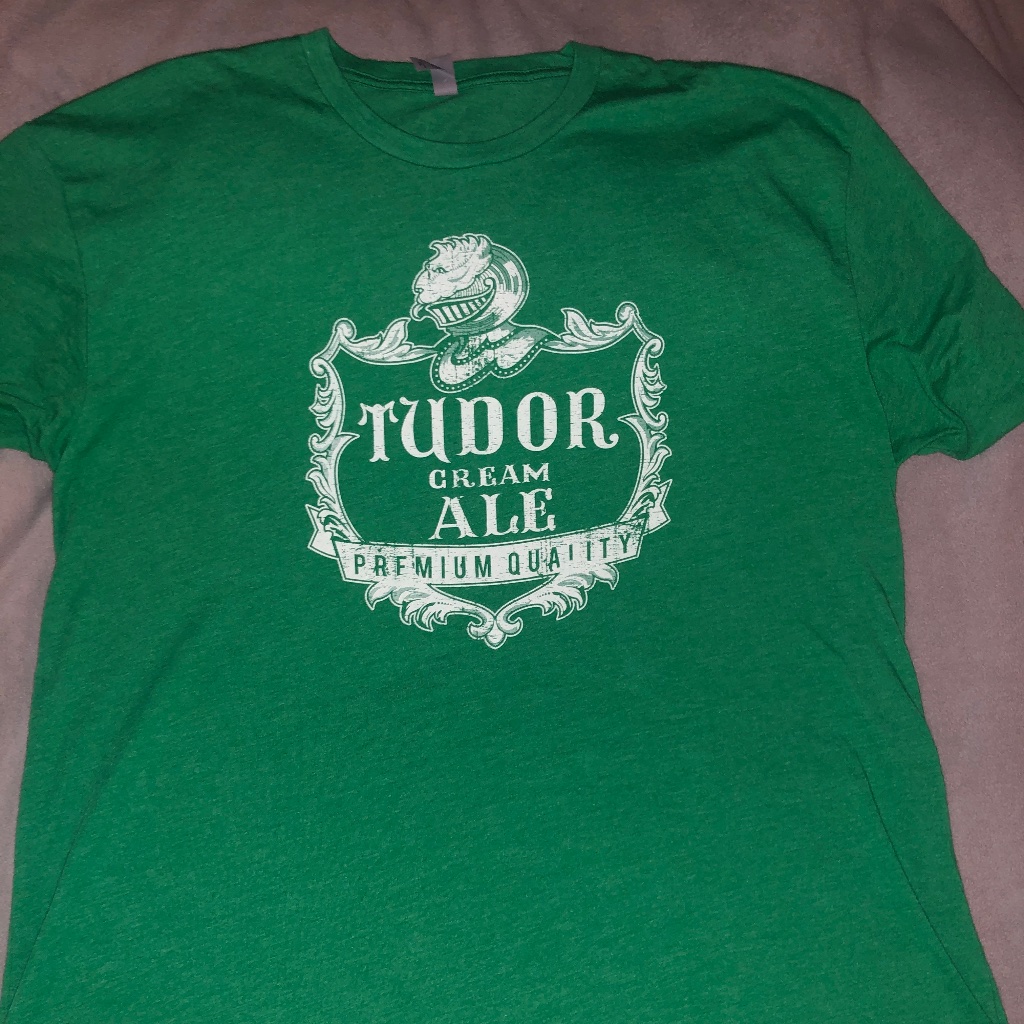 Vintage Tudor Cream Ale Green Tshirt